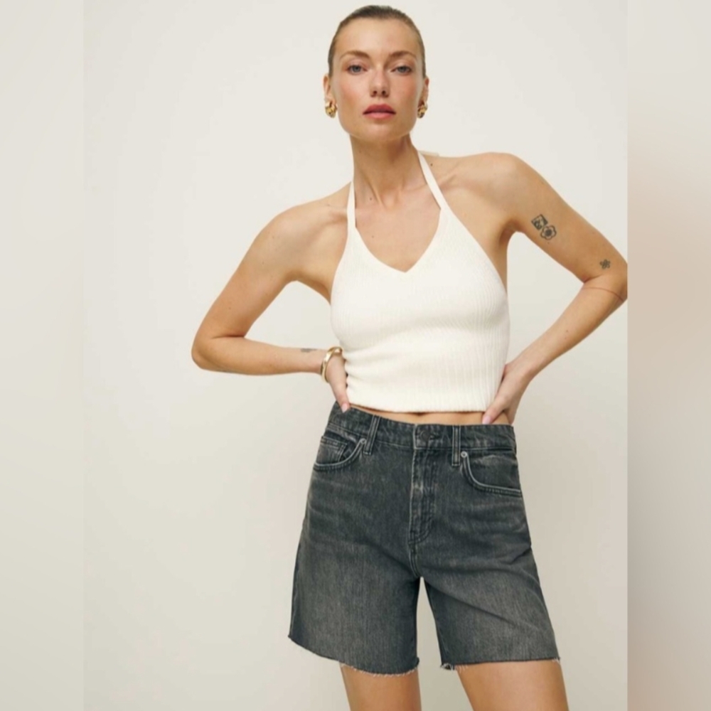 Reformation Raye Relaxed Jean Shorts